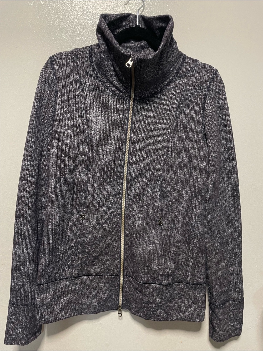 lululemon athletica Women's Heathered Charcoal Zip-Up Jacket